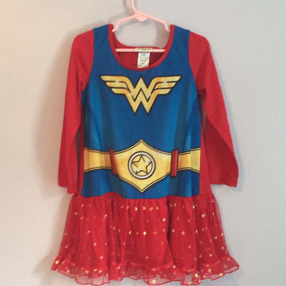 Girls Wonder Woman pajama dress